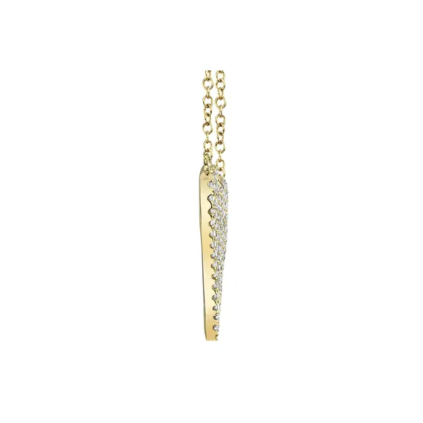 Pave Heart Necklace Image 2 David Douglas Diamonds & Jewelry Marietta, GA