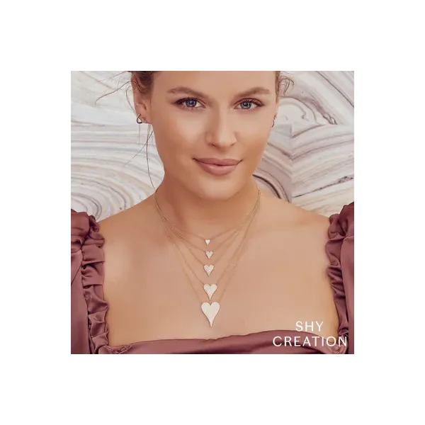 Pave Heart Necklace Image 5 David Douglas Diamonds & Jewelry Marietta, GA