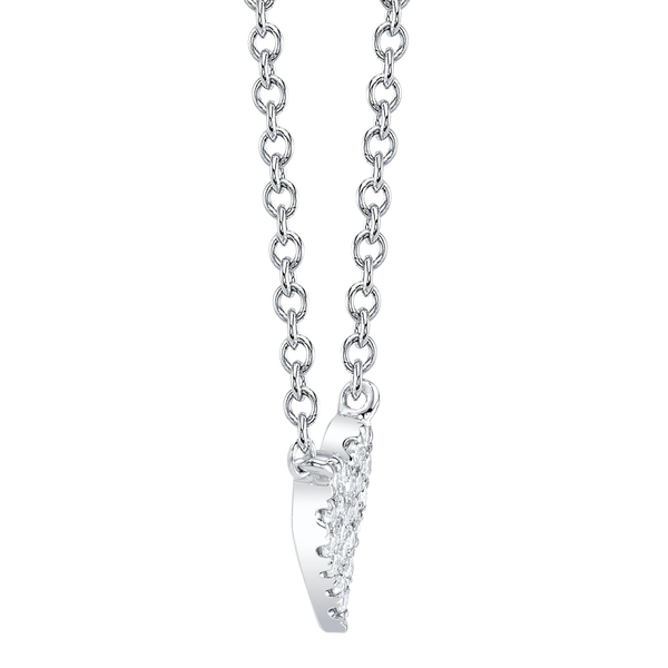 Pave Heart Necklace Image 3 David Douglas Diamonds & Jewelry Marietta, GA