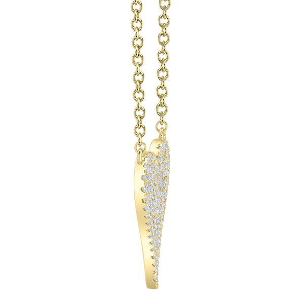 Pave Heart Necklace Image 4 David Douglas Diamonds & Jewelry Marietta, GA