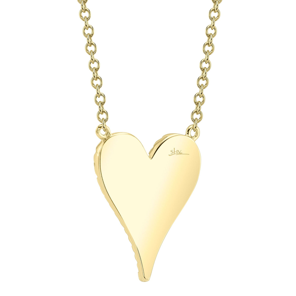 Pave Heart Necklace Image 5 David Douglas Diamonds & Jewelry Marietta, GA