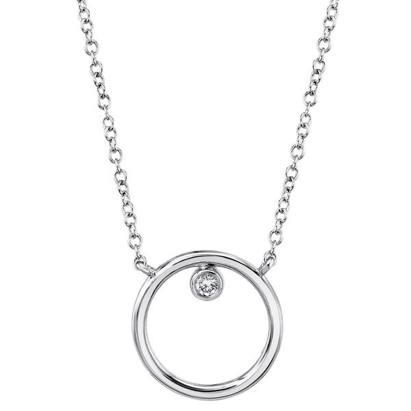 Bezel Circle Necklace David Douglas Diamonds & Jewelry Marietta, GA