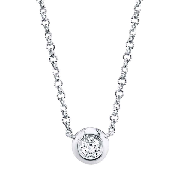 Solitaire Bezel Necklace David Douglas Diamonds & Jewelry Marietta, GA