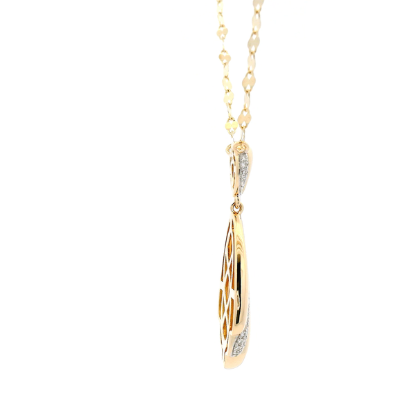 Ribbed Sparkle Necklace Image 4 David Douglas Diamonds & Jewelry Marietta, GA