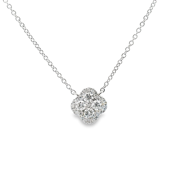 Petite Clover Necklace Image 2 David Douglas Diamonds & Jewelry Marietta, GA
