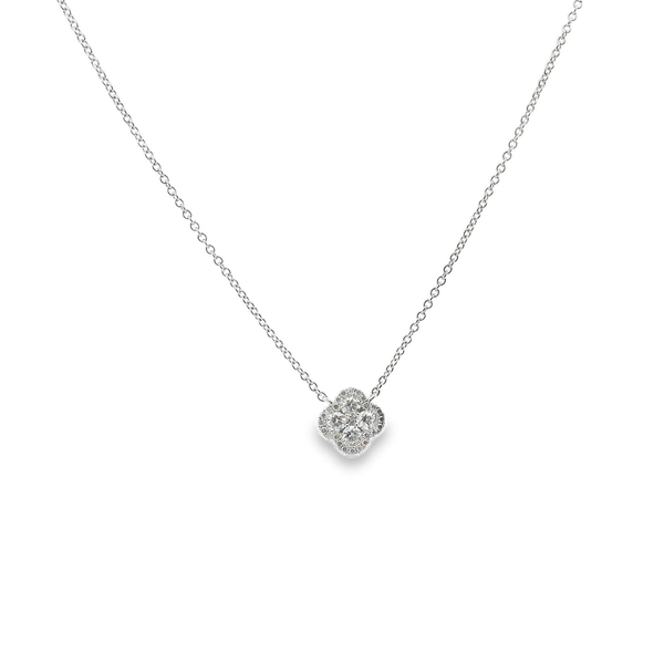 Petite Clover Necklace Image 3 David Douglas Diamonds & Jewelry Marietta, GA