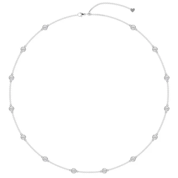 Lab Diamond Station Necklace thumb image 2
