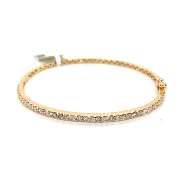 18k Yellow Gold Diamond Bangle Bracelet David Douglas Diamonds & Jewelry Marietta, GA