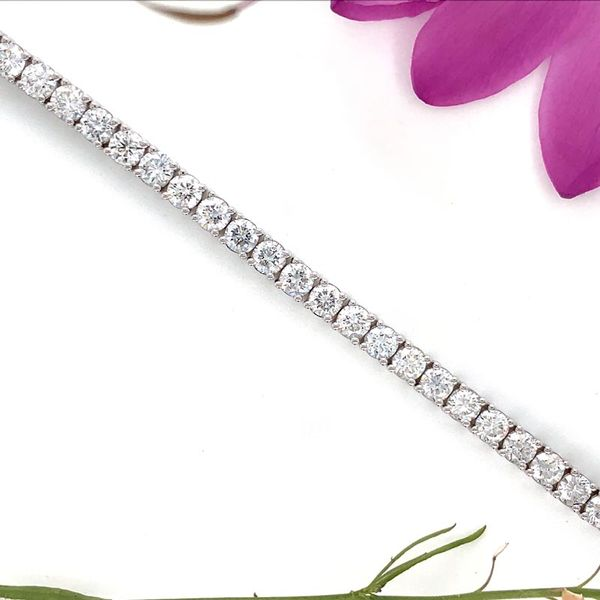 14k White 7 CTW Lab Grown Diamond Tennis Bracelet Image 3 David Douglas Diamonds & Jewelry Marietta, GA