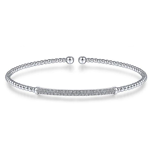 Bujukan Split Cuff Bracelet with Diamond Pavé Bar David Douglas Diamonds & Jewelry Marietta, GA