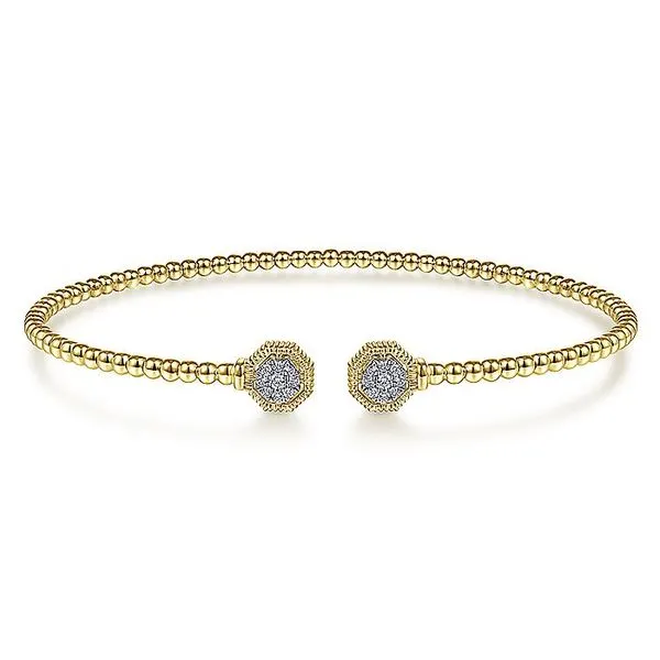 14k Bujukan Bead Cuff Bracelet David Douglas Diamonds & Jewelry Marietta, GA