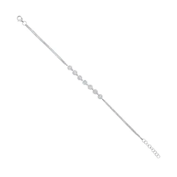 14k Multi Halo Bracelet
