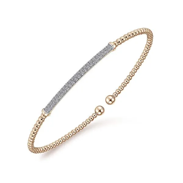 Bujuakan Bead Open Bangle Image 2 David Douglas Diamonds & Jewelry Marietta, GA