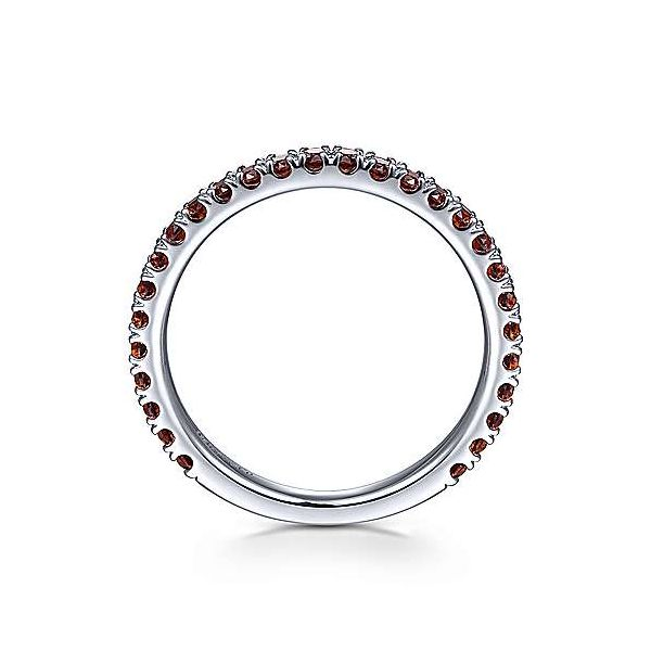 14K White Gold Garnet Ring | January Image 2 David Douglas Diamonds & Jewelry Marietta, GA