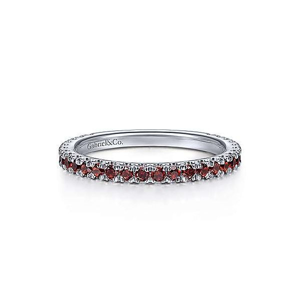 14K White Gold Garnet Ring | January David Douglas Diamonds & Jewelry Marietta, GA