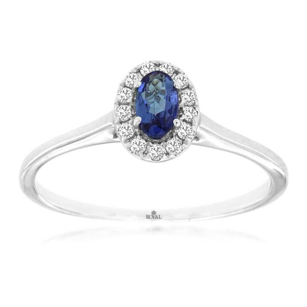 14k Gemstone Halo Ring David Douglas Diamonds & Jewelry Marietta, GA
