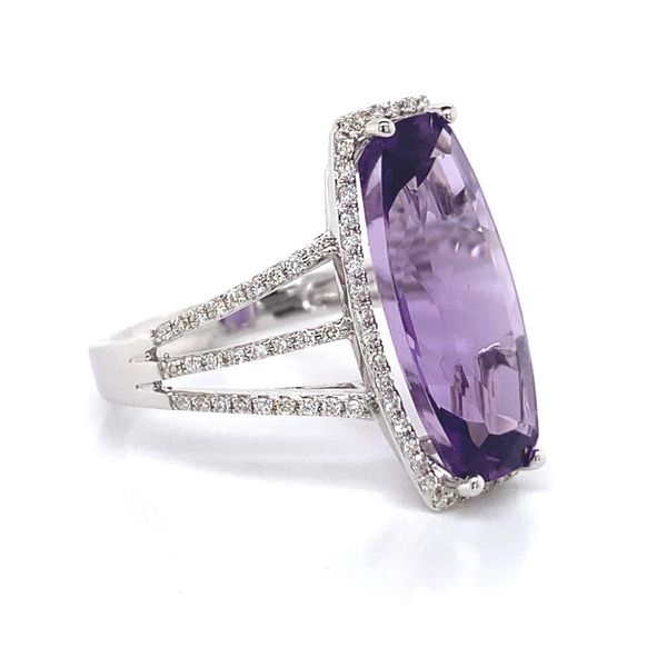 14k Halo Style Gemstone Ring Image 2 David Douglas Diamonds & Jewelry Marietta, GA
