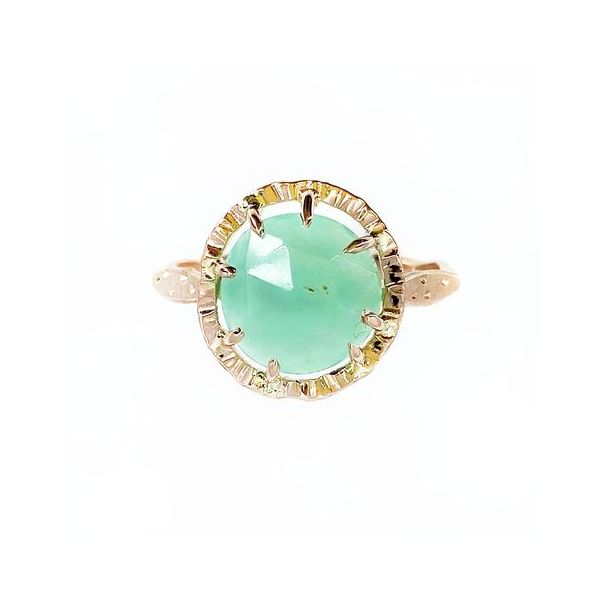 14k Halo Style Gemstone Ring David Douglas Diamonds & Jewelry Marietta, GA