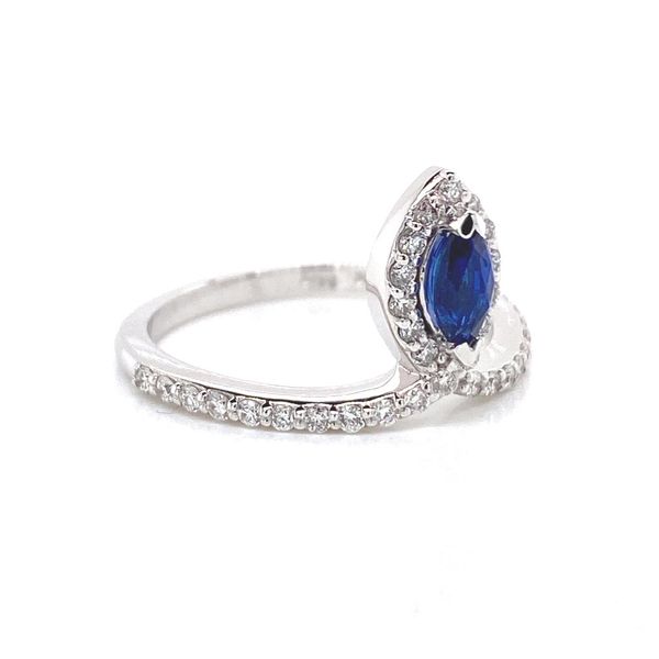 14k Bypass Halo Ring Image 2 David Douglas Diamonds & Jewelry Marietta, GA