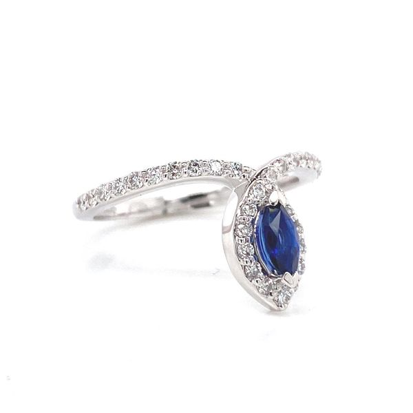 14k Bypass Halo Ring Image 4 David Douglas Diamonds & Jewelry Marietta, GA