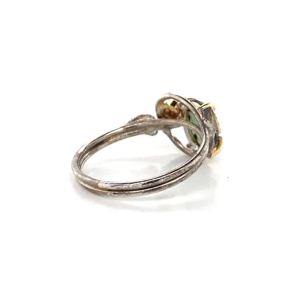 14k Organic Style Gemstone Ring
