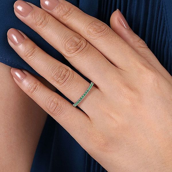 14k Birthstone Stackable Ring | May Image 4 David Douglas Diamonds & Jewelry Marietta, GA