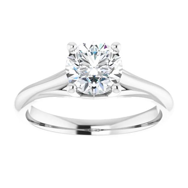 14k Solitaire Moissanite Ring Image 3 David Douglas Diamonds & Jewelry Marietta, GA