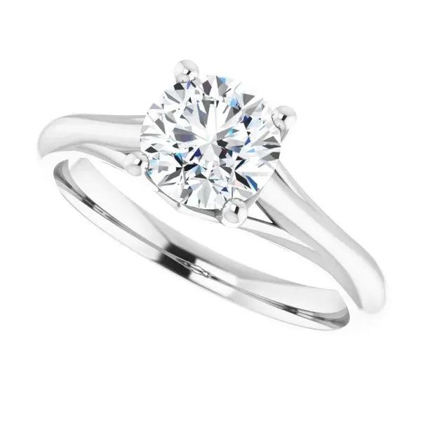 14k Solitaire Moissanite Ring Image 5 David Douglas Diamonds & Jewelry Marietta, GA