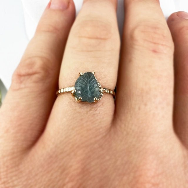 Handmade Leaf Ring Image 5 David Douglas Diamonds & Jewelry Marietta, GA