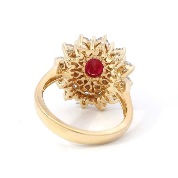 14k Cluster Halo Cocktail Ring Image 3 David Douglas Diamonds & Jewelry Marietta, GA