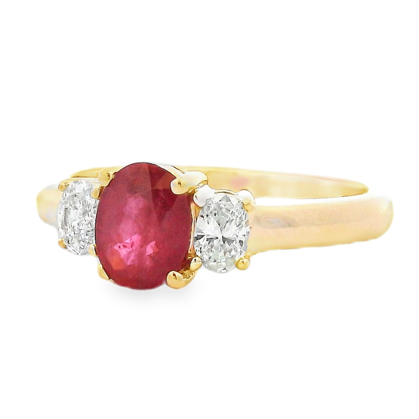 Oval Three Stone Ring Image 2 David Douglas Diamonds & Jewelry Marietta, GA