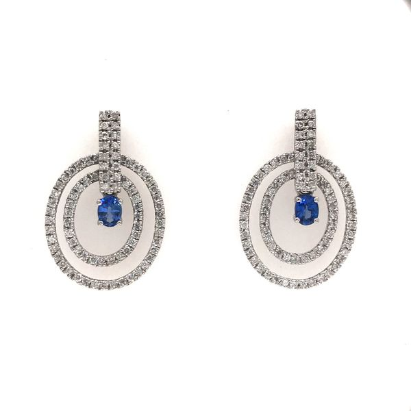 18k White Gold Gemstone Earrings David Douglas Diamonds & Jewelry Marietta, GA