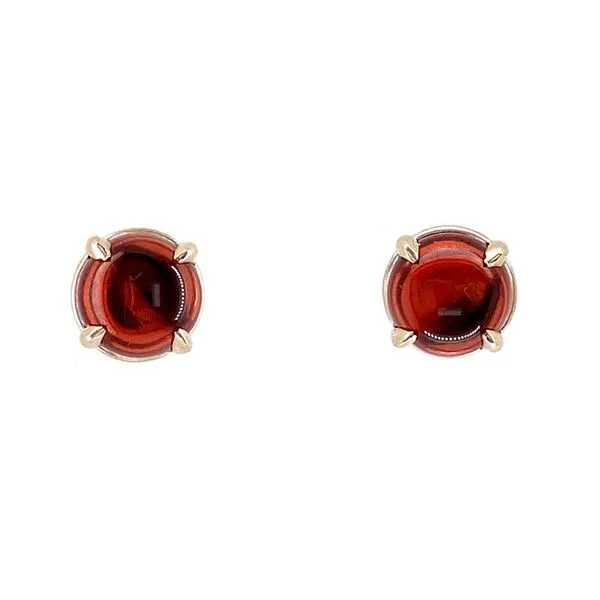 14k Garnet Stud Earrings thumb image 2
