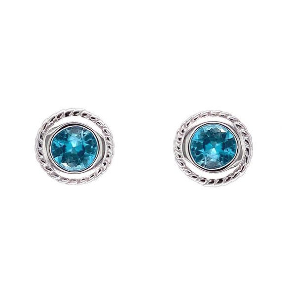 14k Zircon Stud Earrings Image 2 David Douglas Diamonds & Jewelry Marietta, GA