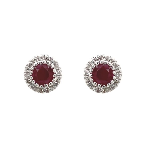 14k Halo Style Earrings Image 2 David Douglas Diamonds & Jewelry Marietta, GA