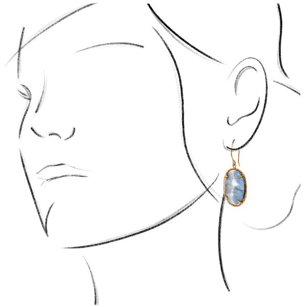 14k Hammered Halo Earrings Image 3 David Douglas Diamonds & Jewelry Marietta, GA