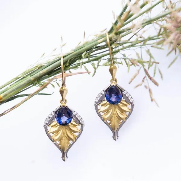 Carved Dangle Earrings
