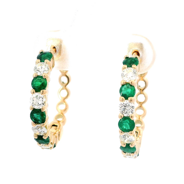 Multi Stone Hoop Earrings Image 2 David Douglas Diamonds & Jewelry Marietta, GA