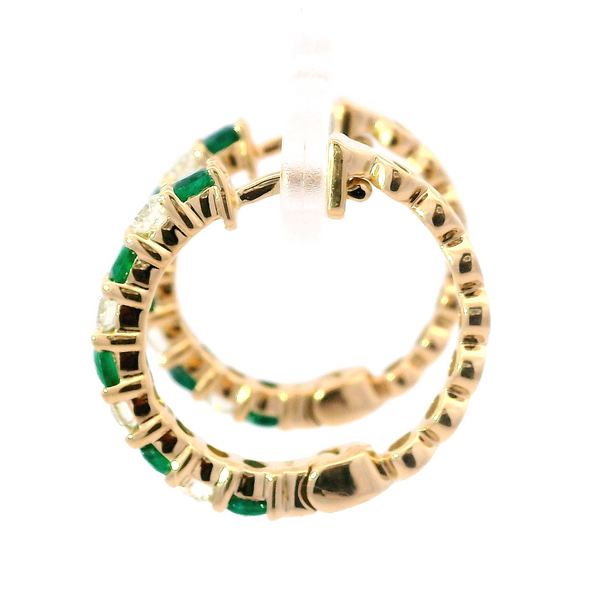 Multi Stone Hoop Earrings Image 3 David Douglas Diamonds & Jewelry Marietta, GA