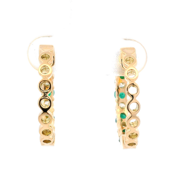Multi Stone Hoop Earrings Image 4 David Douglas Diamonds & Jewelry Marietta, GA