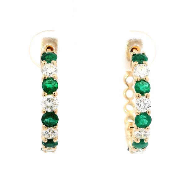 Multi Stone Hoop Earrings David Douglas Diamonds & Jewelry Marietta, GA