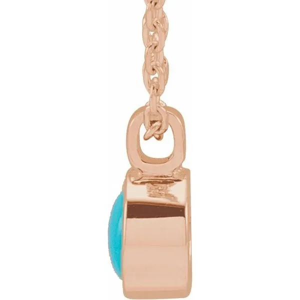 Turquoise Bezel Set Neck