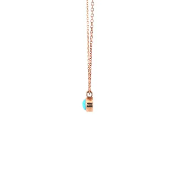 Turquoise Bezel Set Neck