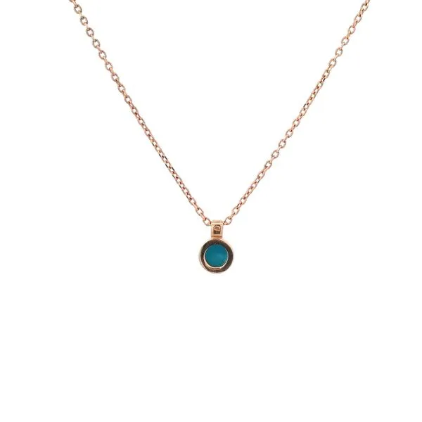 Turquoise Bezel Set Neck