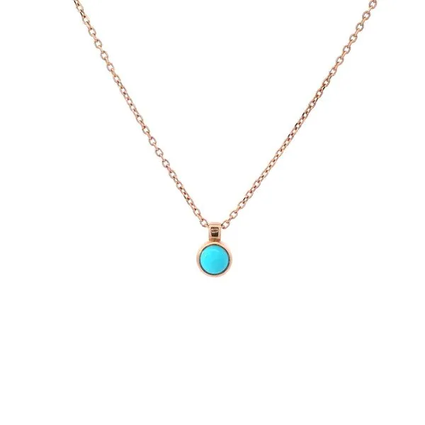 Turquoise Bezel Set Neck