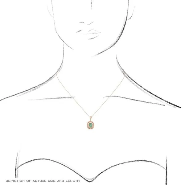 14k Double Halo Necklace Image 4 David Douglas Diamonds & Jewelry Marietta, GA