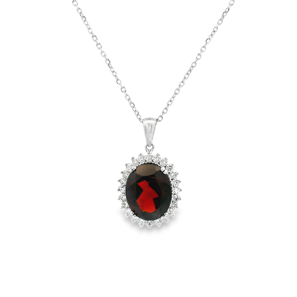 Oval Halo Necklace David Douglas Diamonds & Jewelry Marietta, GA