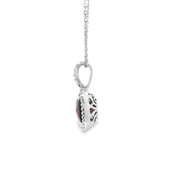 Square Halo Necklace Image 2 David Douglas Diamonds & Jewelry Marietta, GA