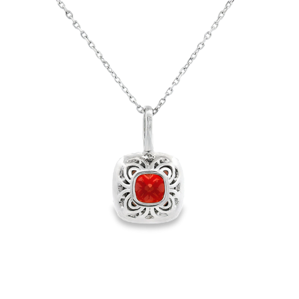 Square Halo Necklace Image 3 David Douglas Diamonds & Jewelry Marietta, GA