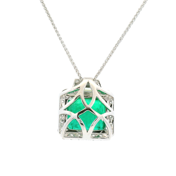 Modern Halo Necklace Image 3 David Douglas Diamonds & Jewelry Marietta, GA